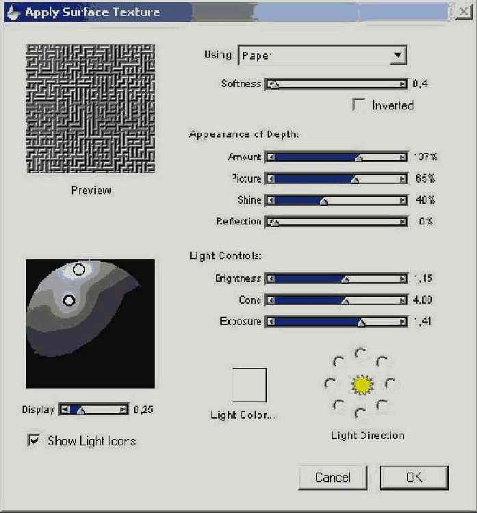   Apply Surface Texture